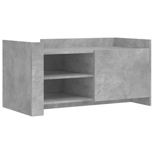 vidaXL Tavolino Salotto Grigio Cemento 100x50x50 cm Legno Multistrato