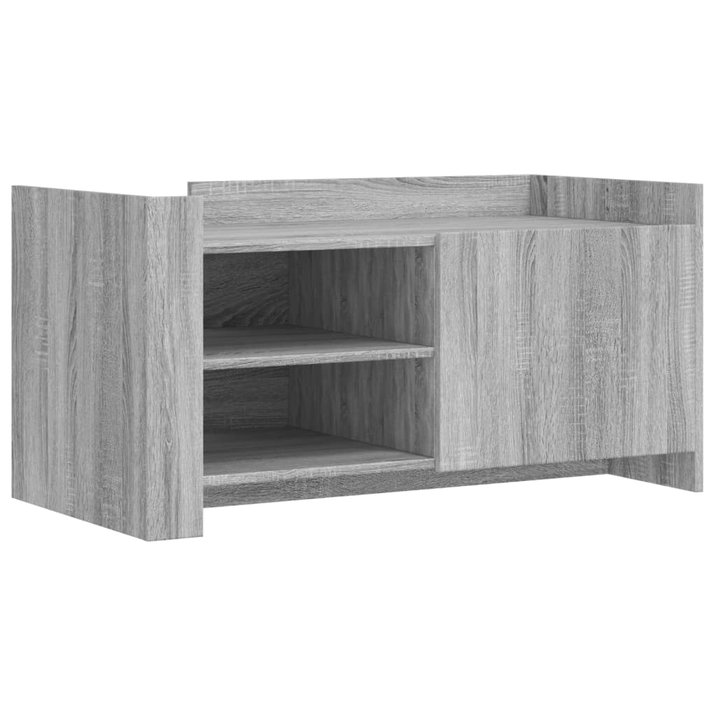 Tavolino Salotto Grigio Sonoma 100x50x50 cm Legno Multistrato 848365