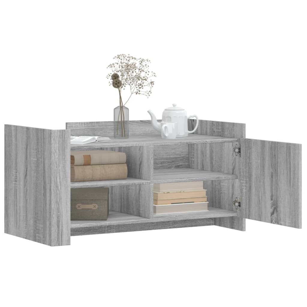Tavolino Salotto Grigio Sonoma 100x50x50 cm Legno Multistrato 848365
