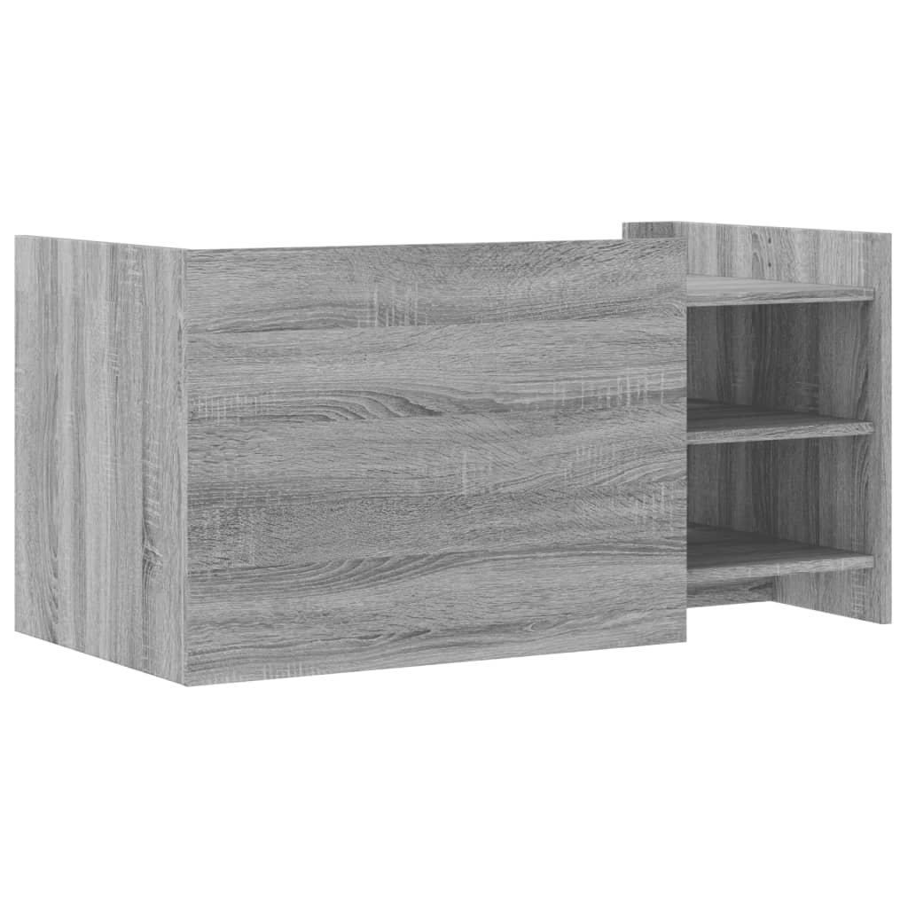 Tavolino Salotto Grigio Sonoma 100x50x50 cm Legno Multistrato 848365