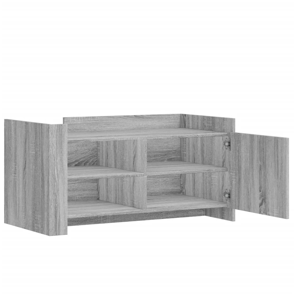 Tavolino Salotto Grigio Sonoma 100x50x50 cm Legno Multistrato