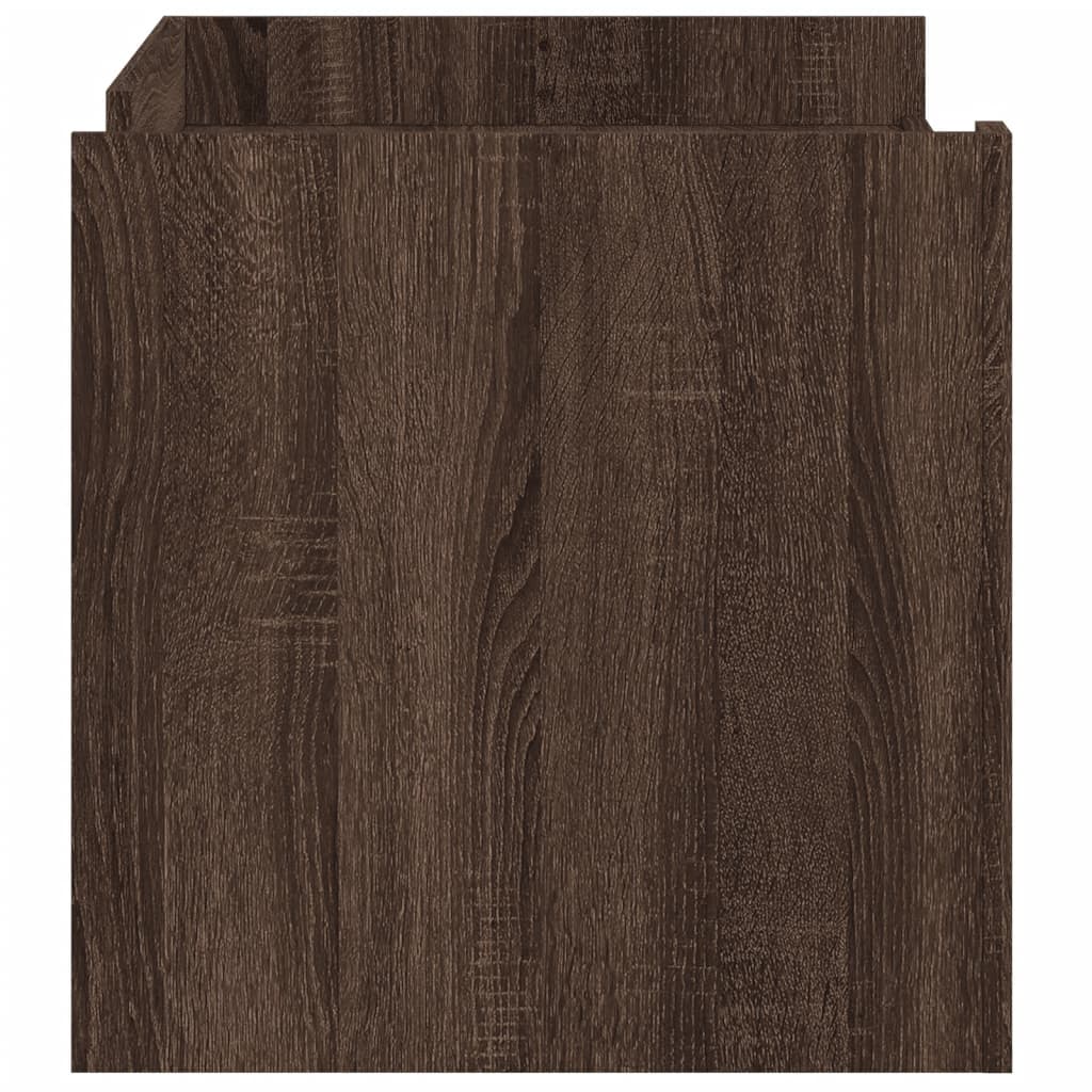 Tavolino Salotto Rovere Marrone 100x50x50 cm Legno Multistrato 848366