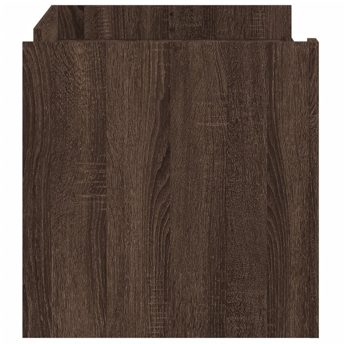 Tavolino Salotto Rovere Marrone 100x50x50 cm Legno Multistrato 848366