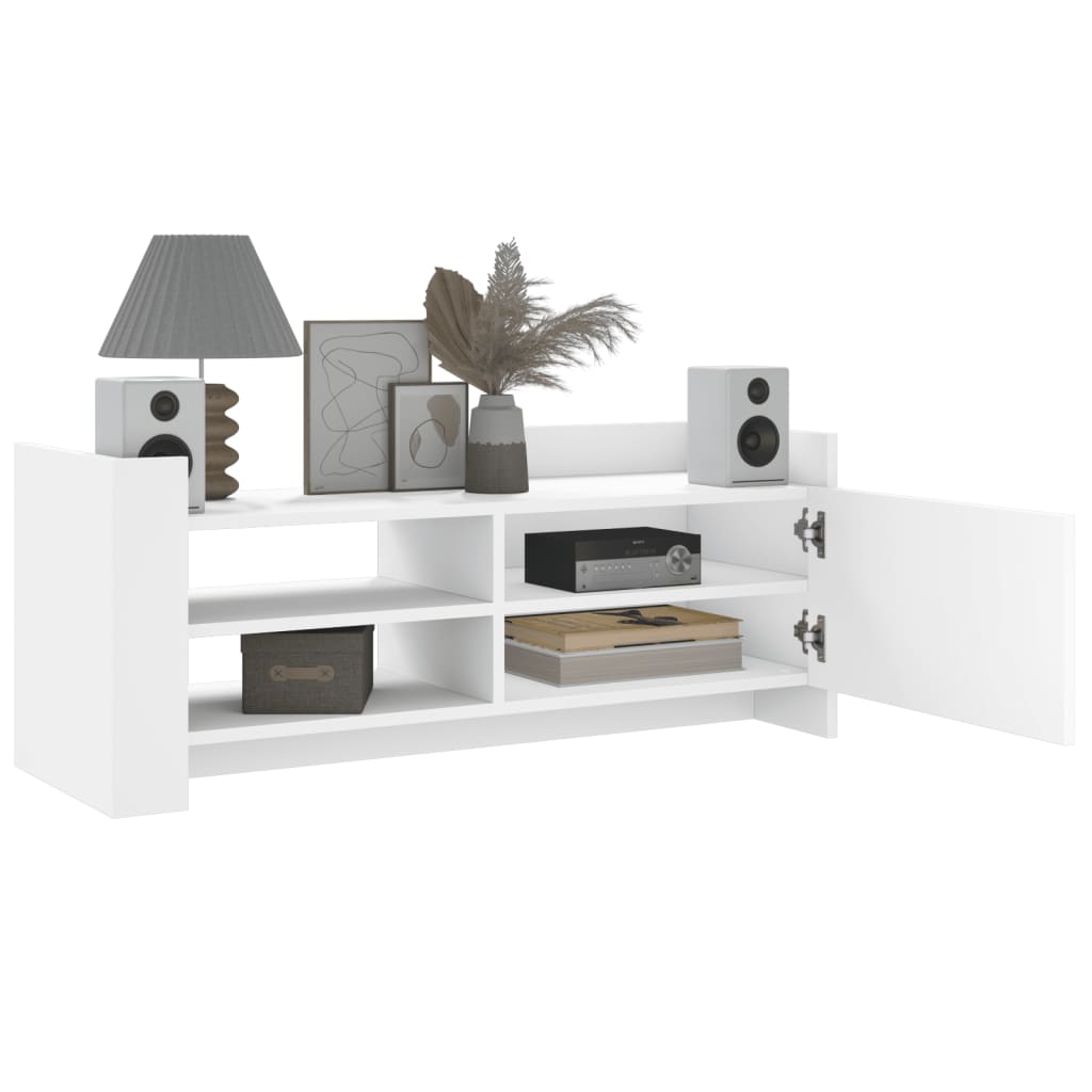 Mobile Porta TV-Mobile per TV-Credenza TV Bianco 100x35x40 cm in Legno Multistrato 643559