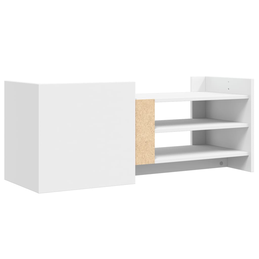 Mobile Porta TV-Mobile per TV-Credenza TV Bianco 100x35x40 cm in Legno Multistrato 643559