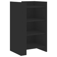 vidaXL Credenza Nera 45x35x75 cm in Legno Multistrato
