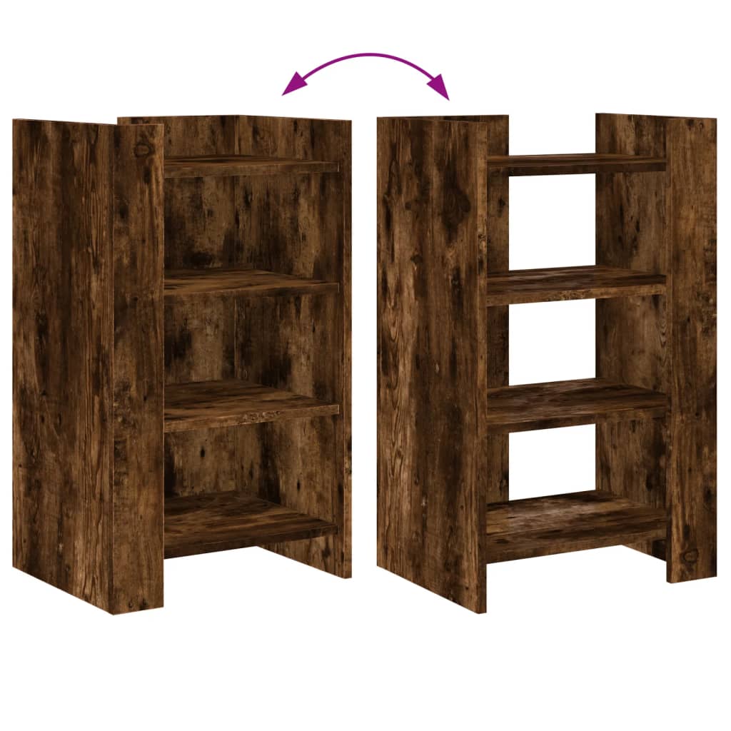 Credenza-Buffet-Armadio da cucina Rovere Fumo 45x35x75 cm in Legno Multistrato 689485