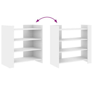 vidaXL Credenza Bianca 73,5x35x75 cm in Legno Multistrato