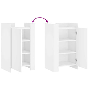 vidaXL Credenza Bianca 45x35x75 cm in Legno Multistrato