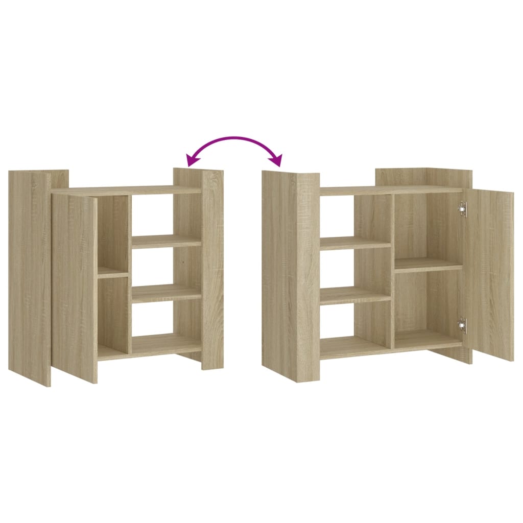 vidaXL Credenza Rovere Sonoma 73,5x35x75 cm in Legno Multistrato