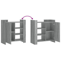 vidaXL Credenza Grigio Sonoma 73,5x35x75 cm in Legno Multistrato