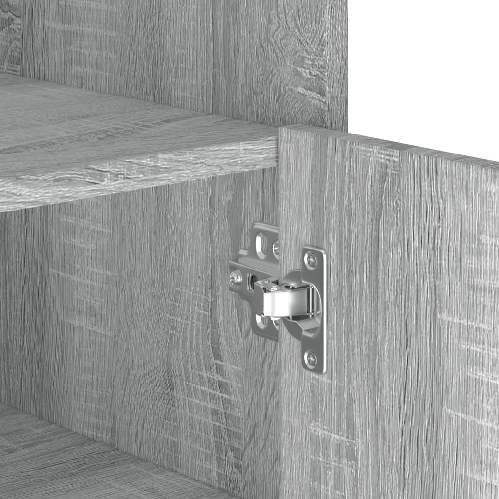 vidaXL Credenza Grigio Sonoma 73,5x35x75 cm in Legno Multistrato