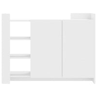 Credenza Bianca 100x35x75 cm in Legno Multistrato
