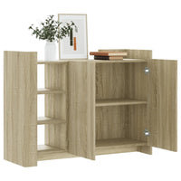 Credenza Rovere Sonoma 100x35x75 cm in Legno Multistrato 848411