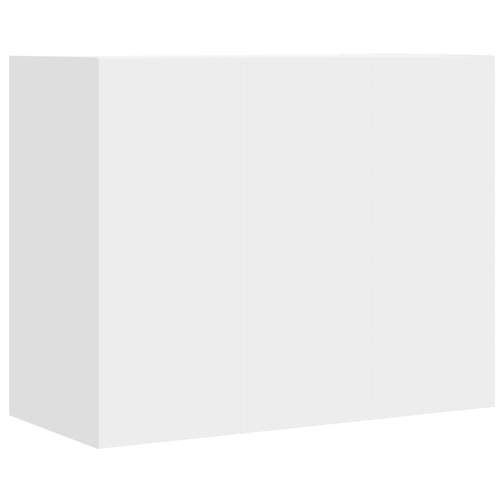 Armadietto a Muro Bianco 75x35x60 cm in Truciolato 848416