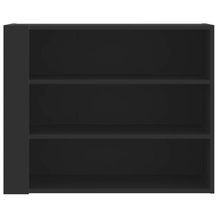 Armadietto a Muro Nero 75x35x60 cm in Truciolato 848417