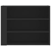 Armadietto a Muro Nero 75x35x60 cm in Truciolato 848417