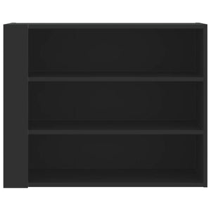 Armadietto a Muro Nero 75x35x60 cm in Truciolato