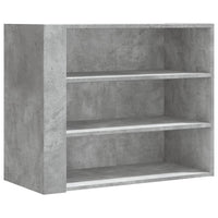 Armadietto a Muro Grigio Cemento 75x35x60 cm in Truciolato 848419