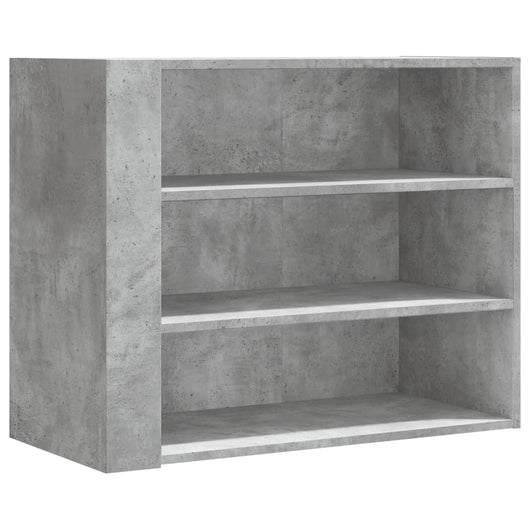 Armadietto a Muro Grigio Cemento 75x35x60 cm in Truciolato 848419