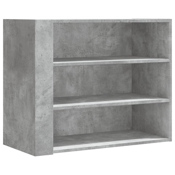 Armadietto a Muro Grigio Cemento 75x35x60 cm in Truciolato 848419