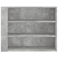 Armadietto a Muro Grigio Cemento 75x35x60 cm in Truciolato 848419