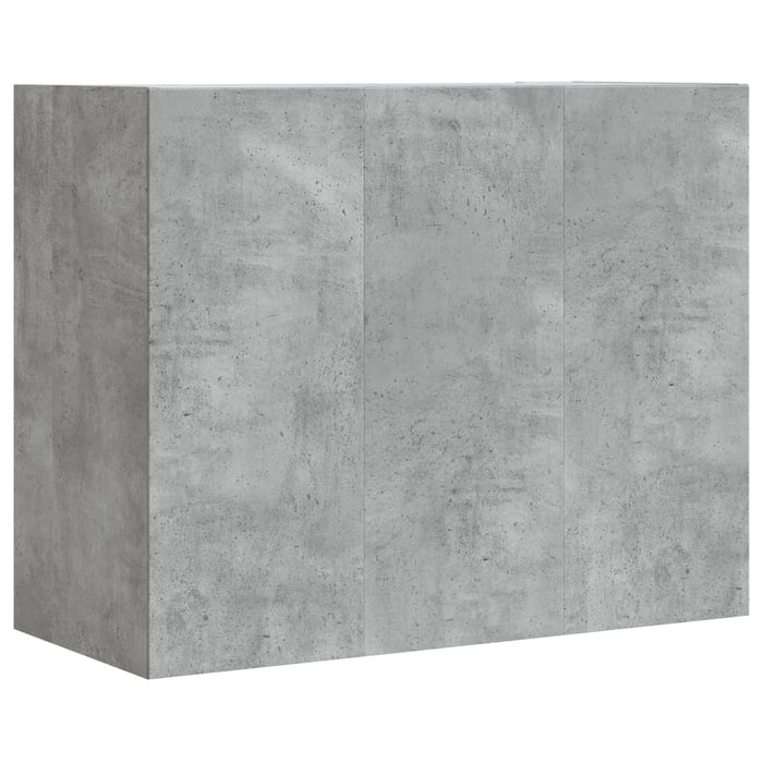vidaXL Armadietto a Muro Grigio Cemento 75x35x60 cm in Truciolato