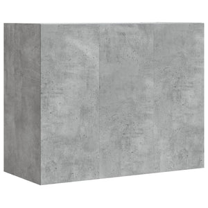 Armadietto a Muro Grigio Cemento 75x35x60 cm in Truciolato 848419