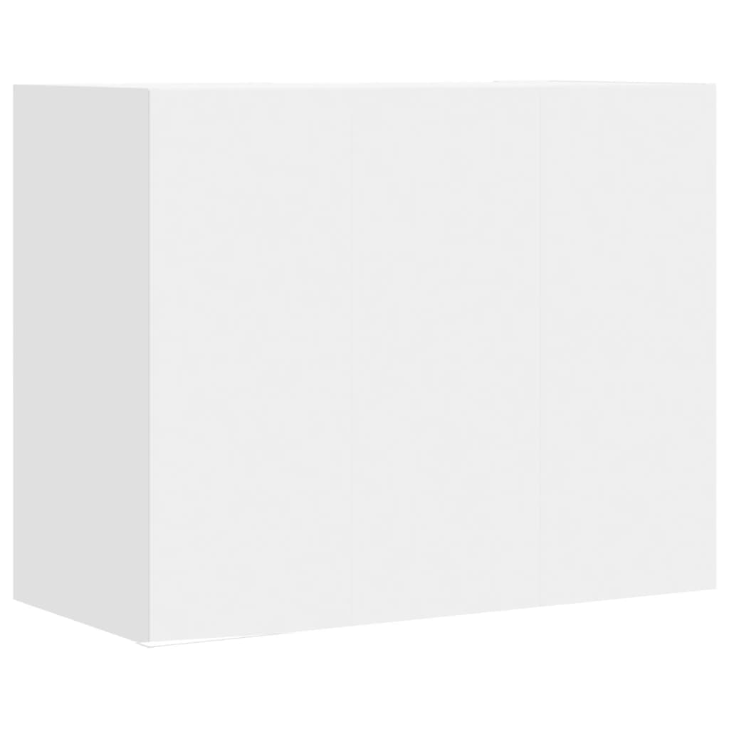 Armadietto a Muro Bianco 75x35x60 cm in Truciolato 848423