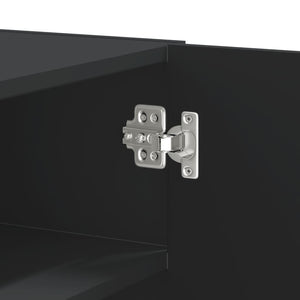 vidaXL Armadietto a Muro Nero 75x35x60 cm in Truciolato