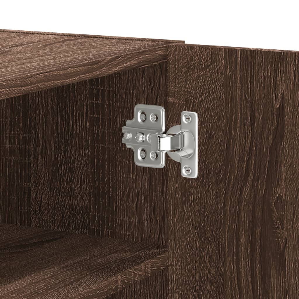 Armadietto a Muro Rovere Marrone 75x35x60 cm in Truciolato 848429