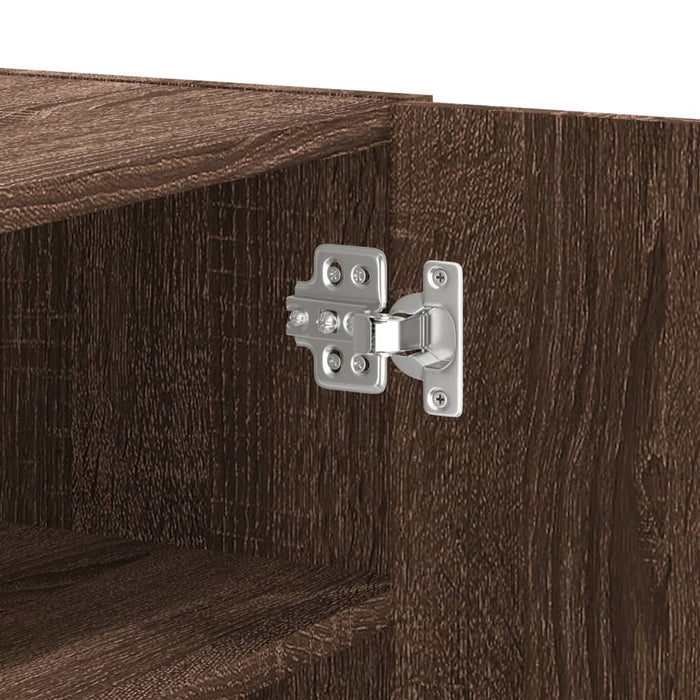 Armadietto a Muro Rovere Marrone 75x35x60 cm in Truciolato 848429