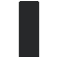 vidaXL Scarpiera Nera 74,5x37,5x100 cm in Legno Multistrato