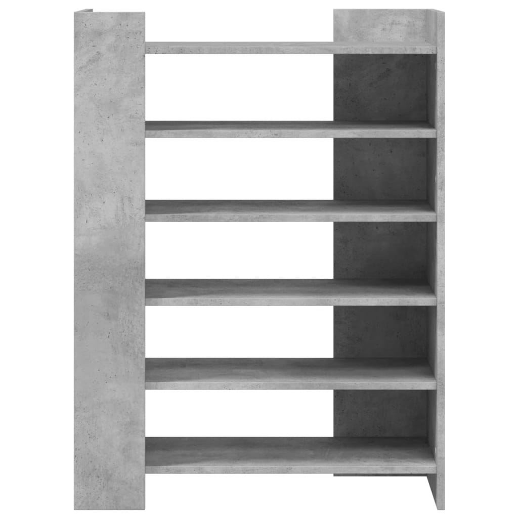 Scarpiera Grigio Cemento 74,5x37,5x100 cm in Legno Multistrato 848433