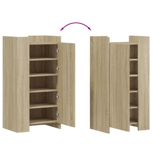 vidaXL Scarpiera Rovere Sonoma 52x37,5x100 cm in Legno Multistrato