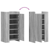 Scarpiera Grigio Sonoma 52x37,5x100 cm in Legno Multistrato