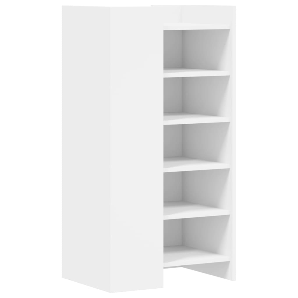 vidaXL Scarpiera Bianca 52x37,5x100 cm in Legno Multistrato