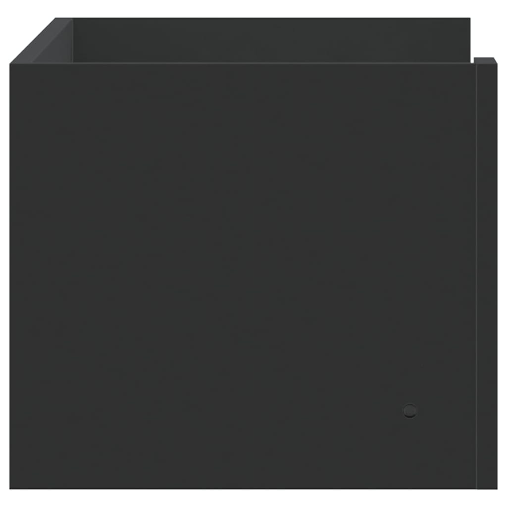 vidaXL Scaffale a Parete Nero 70,5x35x30,5 cm in Legno Multistrato