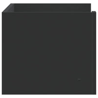 vidaXL Scaffale a Parete Nero 70,5x35x30,5 cm in Legno Multistrato