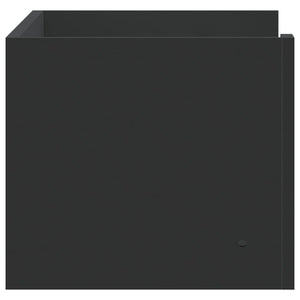 vidaXL Scaffale a Parete Nero 70,5x35x30,5 cm in Legno Multistrato