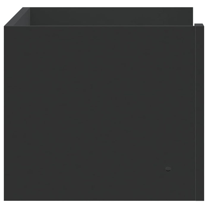 vidaXL Scaffale a Parete Nero 70,5x35x30,5 cm in Legno Multistrato