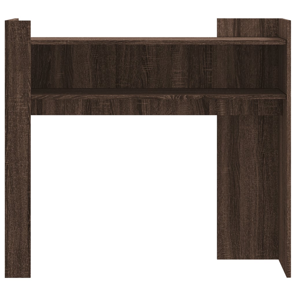 Tavolino Consolle Rovere Fumo 100x35x90 cm in Legno Multistrato 848471