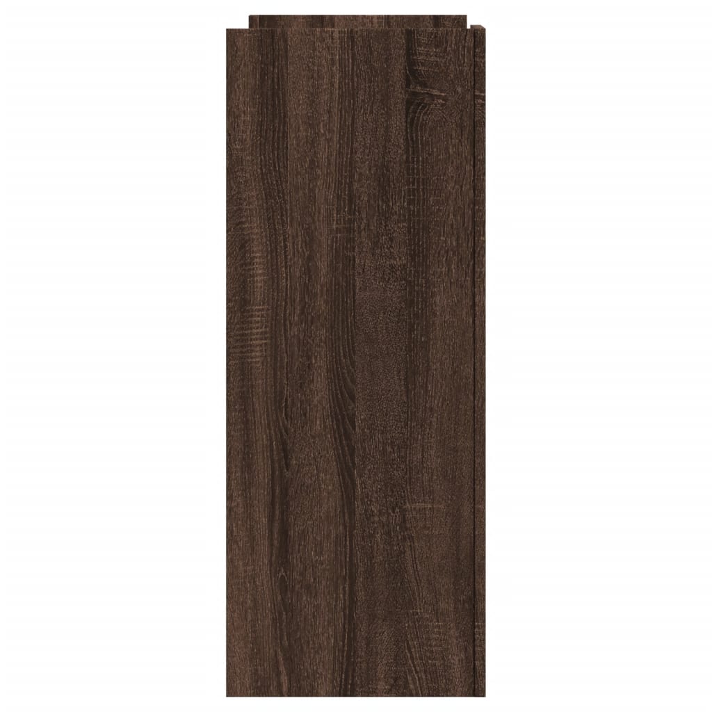 Tavolino Consolle Rovere Fumo 100x35x90 cm in Legno Multistrato 848471