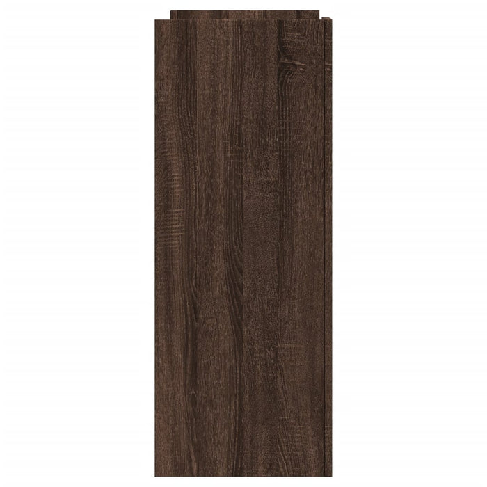 Tavolino Consolle Rovere Fumo 100x35x90 cm in Legno Multistrato 848471
