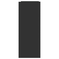 vidaXL Tavolino Consolle Nero 100x35x90 cm in Legno Multistrato