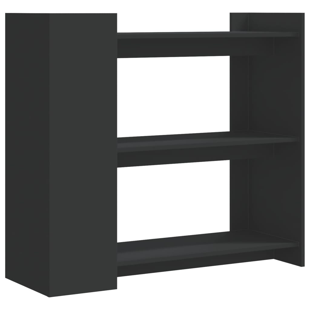 vidaXL Tavolino Consolle Nero 100x35x90 cm in Legno Multistrato