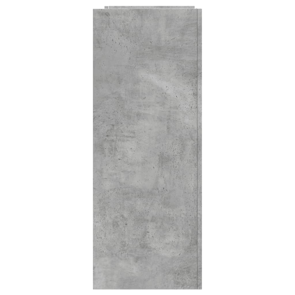 Tavolino Consolle-Tavolino da soggiorno-Tavolo Grigio Cemento 100x35x90 cm in Multistrato 323931