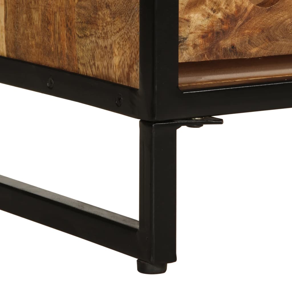 vidaXL Portabottiglie per 9 Bottiglie 55x33x70 cm Legno Massello Mango