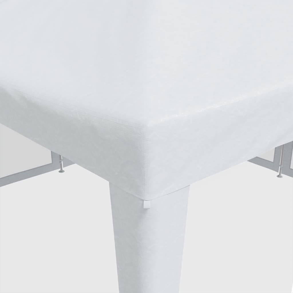Tenda per Feste con 8 Pareti Laterali in Rete Bianco 4x4 m HDPE 4010061