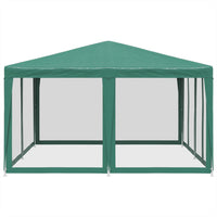 Tenda per Feste con 8 Pareti Laterali in Rete Verde 4x4 m HDPE 4010063
